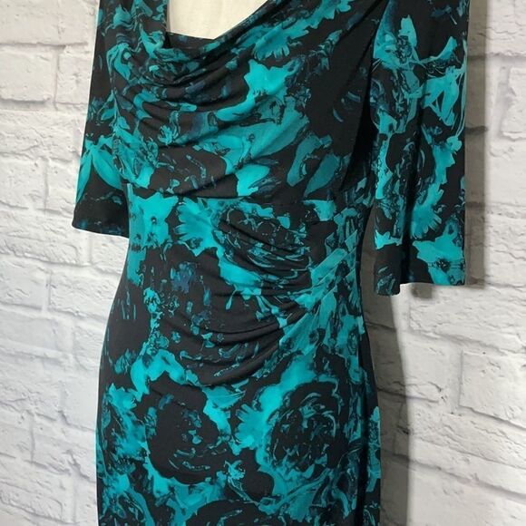 Connected Apparel Half-Sleeve Midi Dress Size 8 - Picture 5 of 10